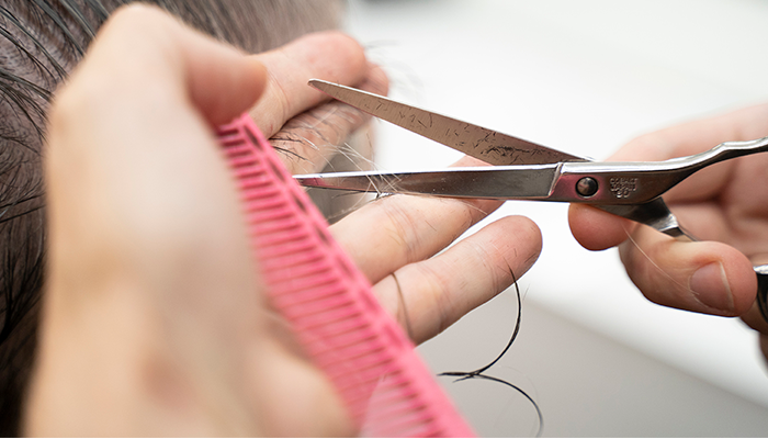 castaño estilistas corte hombre